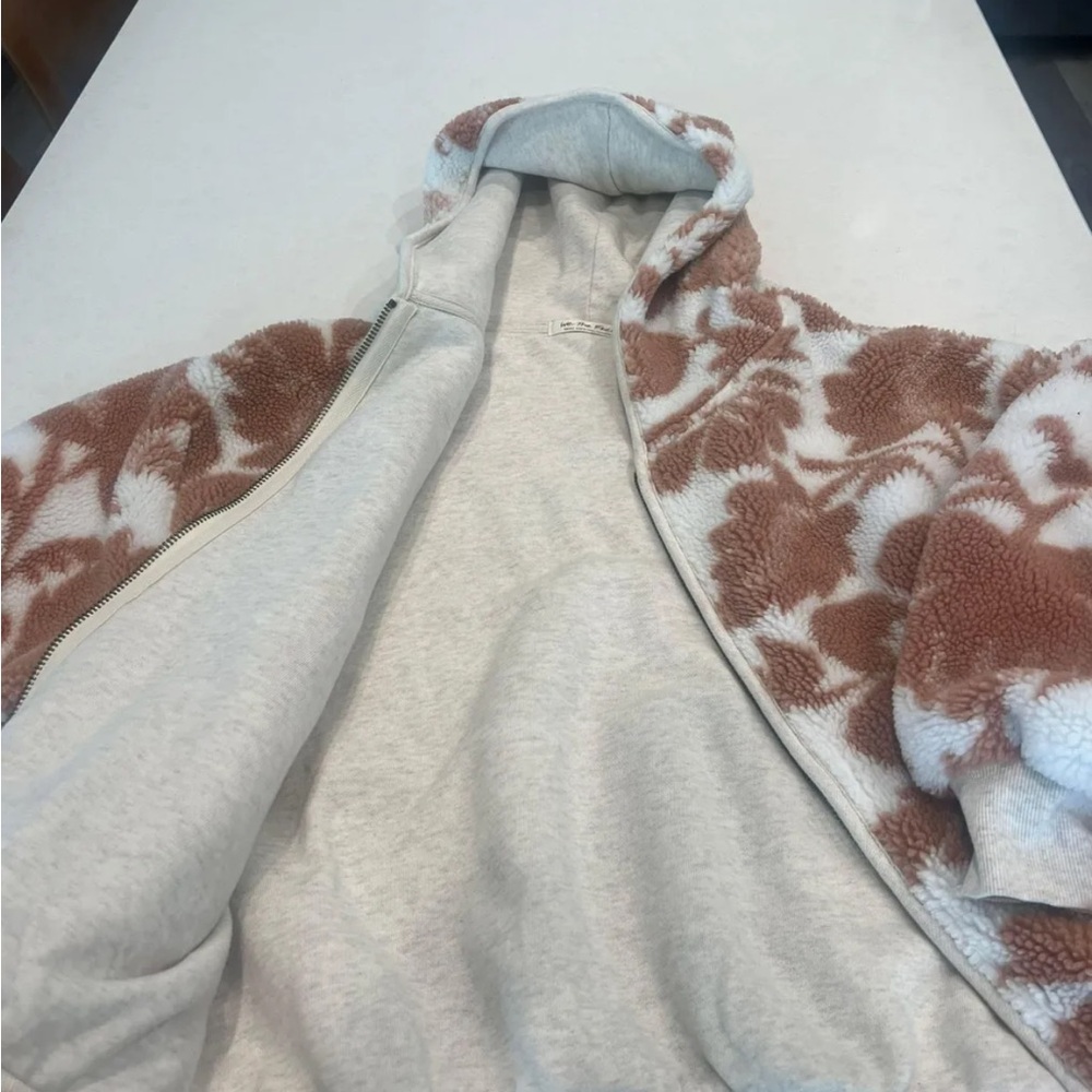 we the free floral sherpa hoodie - Picture 2 of 3